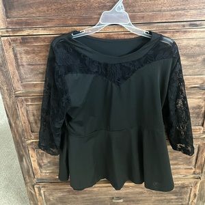 Lacey peplum top